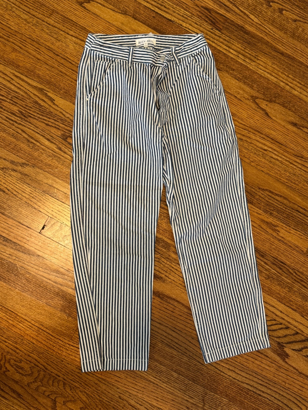Alex Mill Blue and White Striped women’s Pants